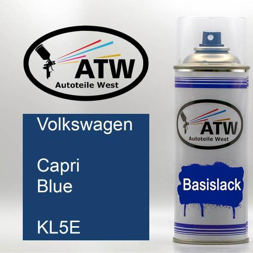 Volkswagen, Capri Blue, KL5E: 400ml Sprühdose, von ATW Autoteile West.